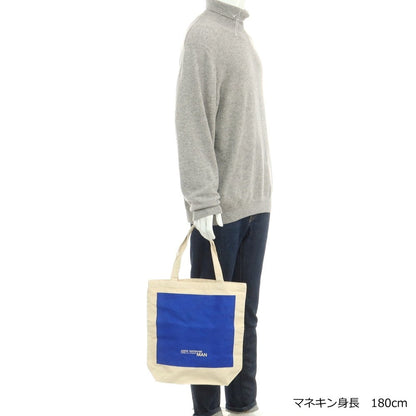 【中古】ジュンヤワタナベ マン JUNYA WATANABE MAN コットン ロゴ トートバッグ ベージュ【 状態ランクB 】【 メンズ 】