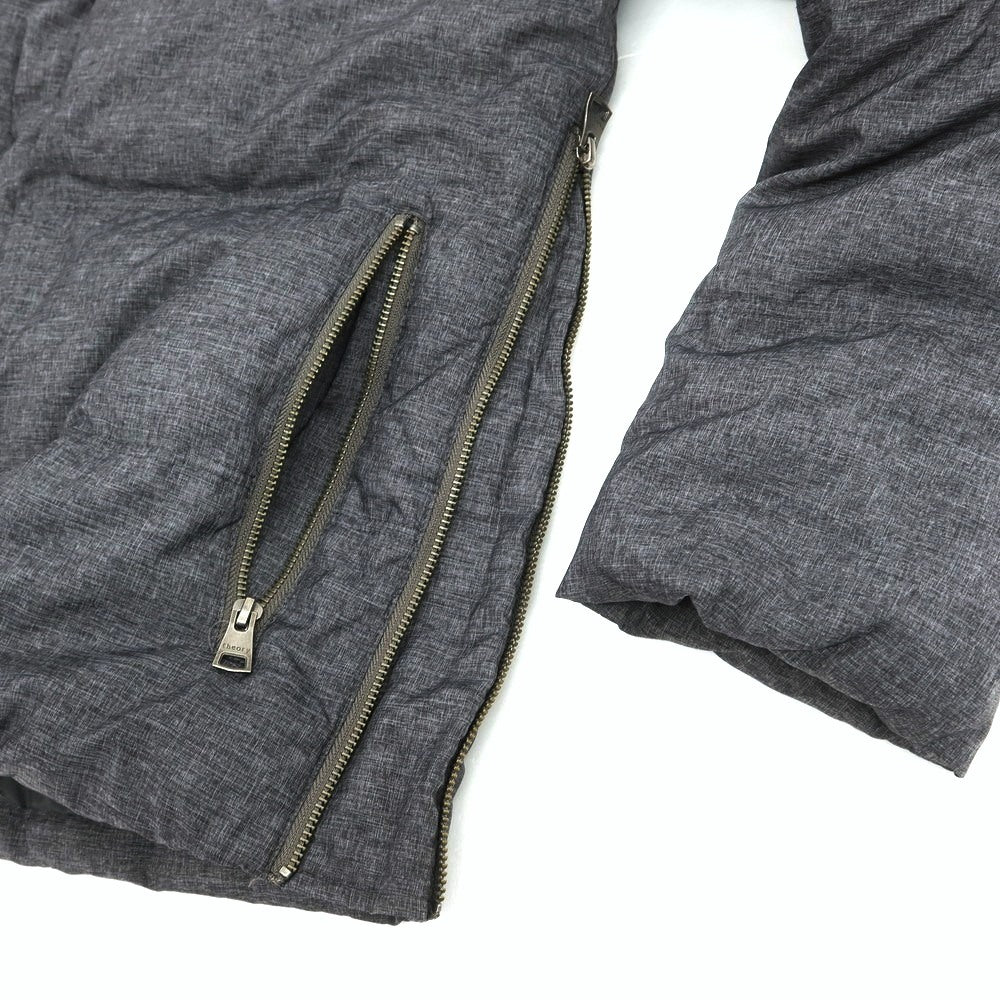 【中古】セオリー theory ナイロンポリエステル スタンドカラー ダウンジャケット ブルゾン グレー【 40 】【 状態ランクB 】【 メンズ 】