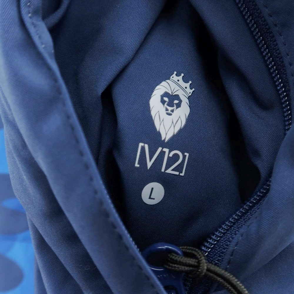 【中古】ヴィ トゥエルヴ V12 リバーシブル ポリエステル ジップアップ 中綿ブルゾン ベスト ネイビー【 L 】【 状態ランクB 】【 メンズ 】