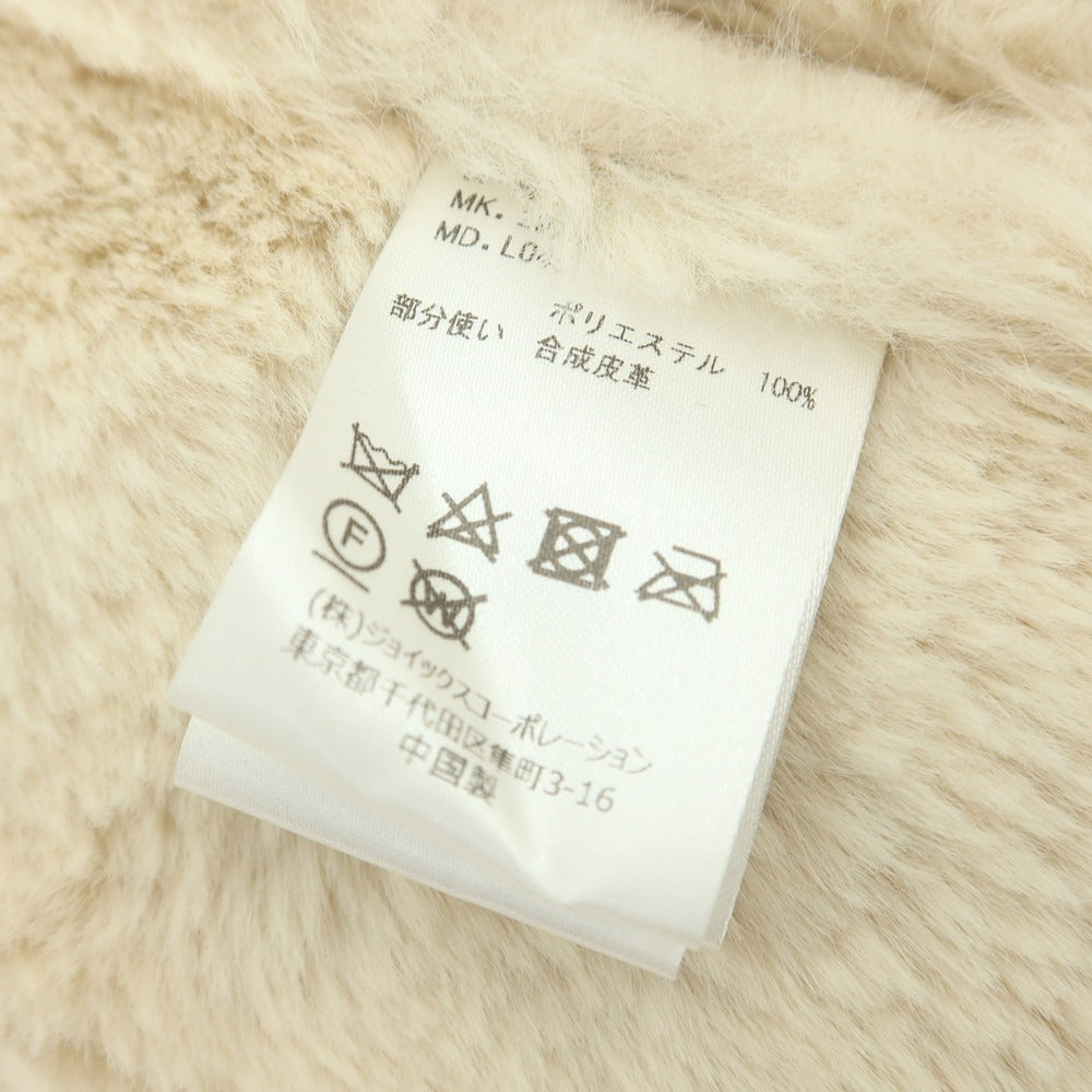 【中古】ザダファーオブセントジョージ The DUFFER of ST.GEORGE ポリエステル フェイクムートン ダブルジップ ブルゾン ベージュ【 S 】【 状態ランクB 】【 メンズ 】