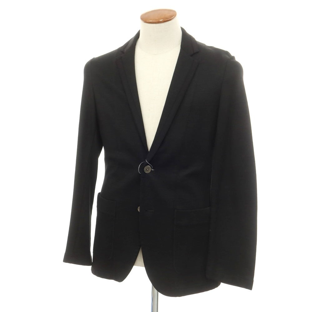 【中古】エポカウォモ EPOCA UOMO リネンコットンジャージー ジャケット ブラック【 46 】【 状態ランクB 】【 メンズ 】