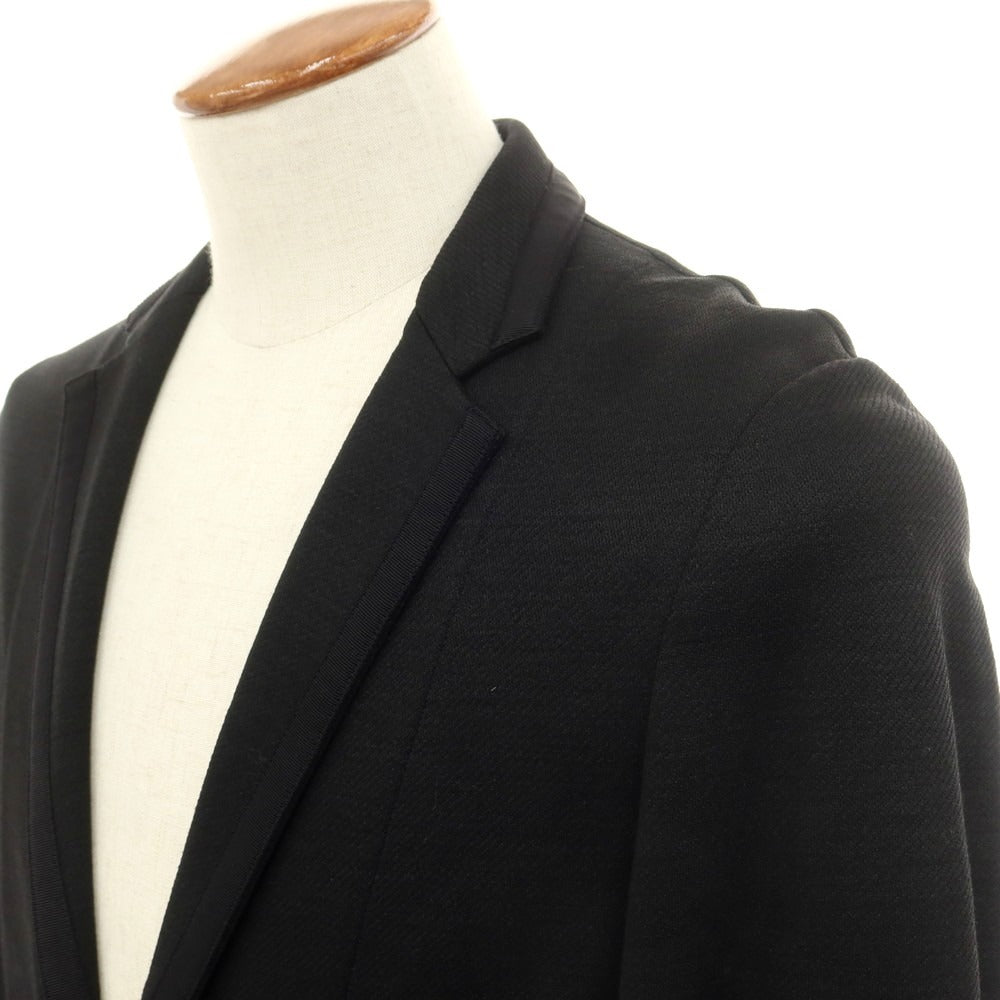 【中古】エポカウォモ EPOCA UOMO リネンコットンジャージー ジャケット ブラック【 46 】【 状態ランクB 】【 メンズ 】