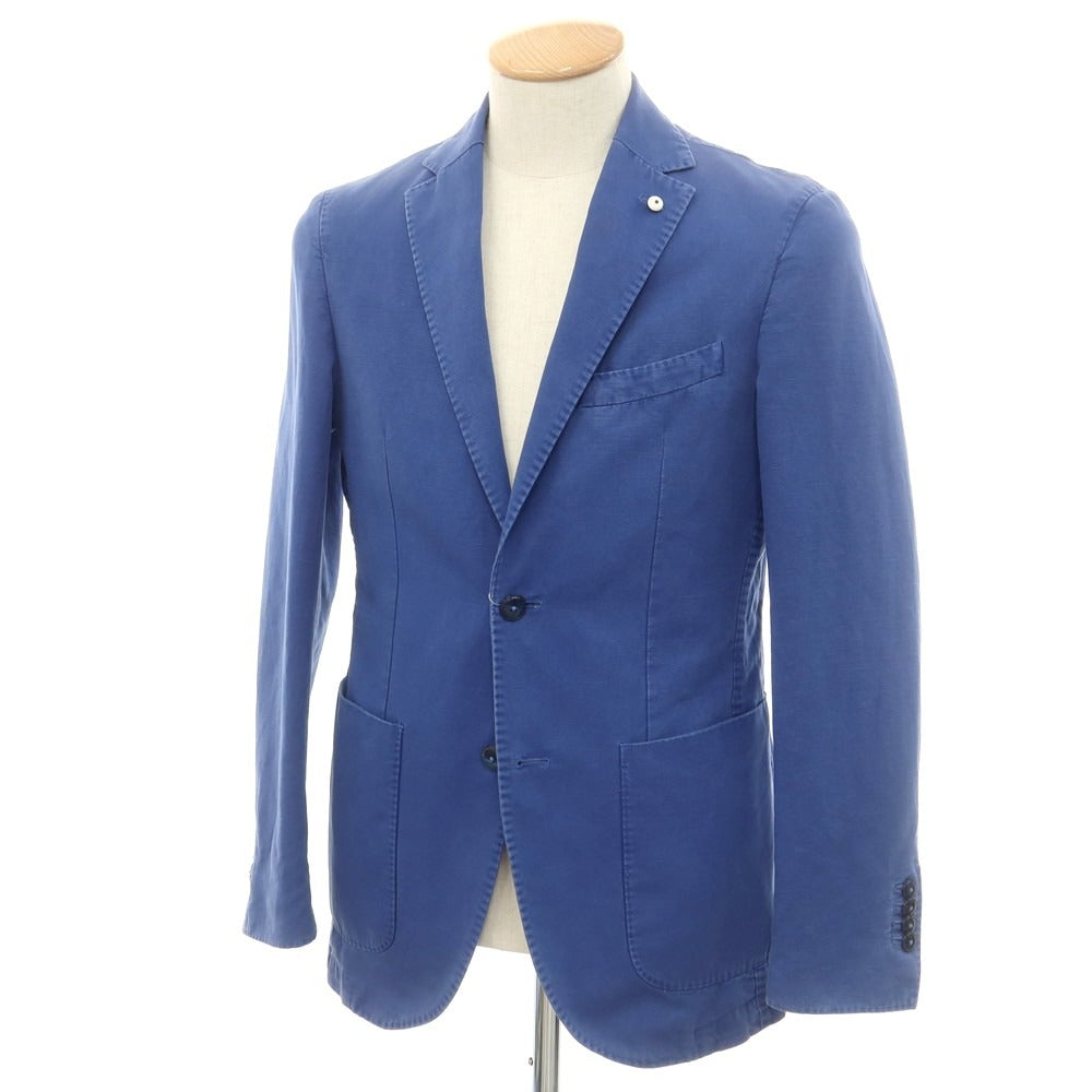 [Used] LBM1911 Cotton Linen Tailored Jacket Blue [44] [Condition Rank C] [Men&