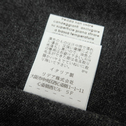 【中古】【未使用】クルチアーニ CRUCIANI ハイゲージ ウール カーディガン ダークグレー【 46 】【 状態ランクS 】【 メンズ 】