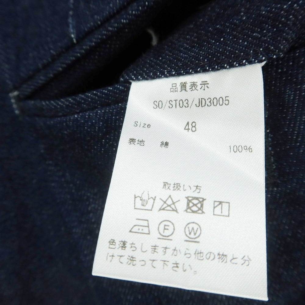 【中古】エスオー SO コットン デニム カジュアルスラックスパンツ ネイビー【 48 】【 状態ランクB 】【 メンズ 】
