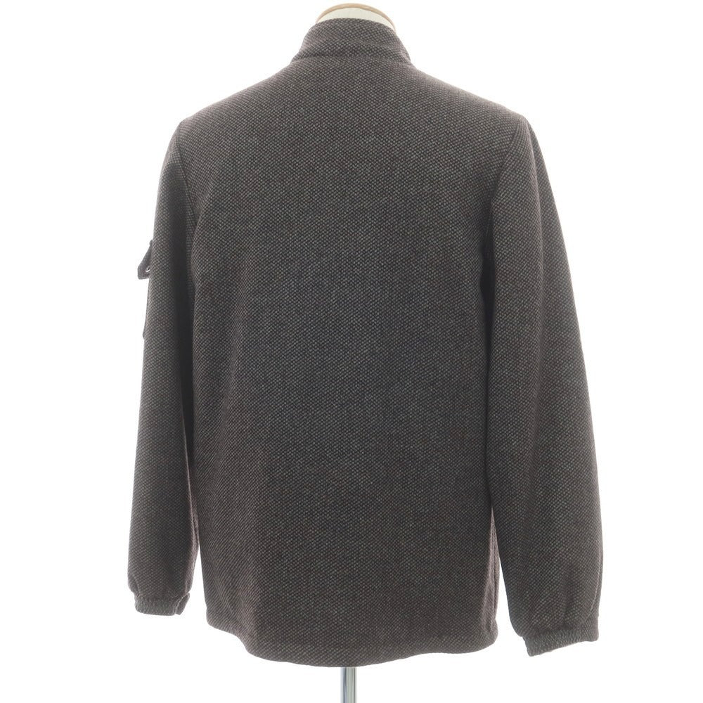 【中古】ロダ RODA 中綿入り ウールカシミヤ スタンドカラー ブルゾン グレーxブラウン【 S 】【 状態ランクB 】【 メンズ 】 [CPD]