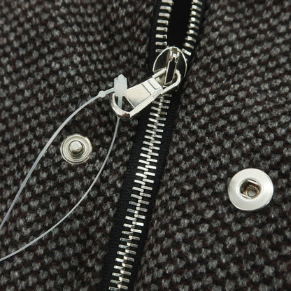 【中古】ロダ RODA 中綿入り ウールカシミヤ スタンドカラー ブルゾン グレーxブラウン【 S 】【 状態ランクB 】【 メンズ 】
