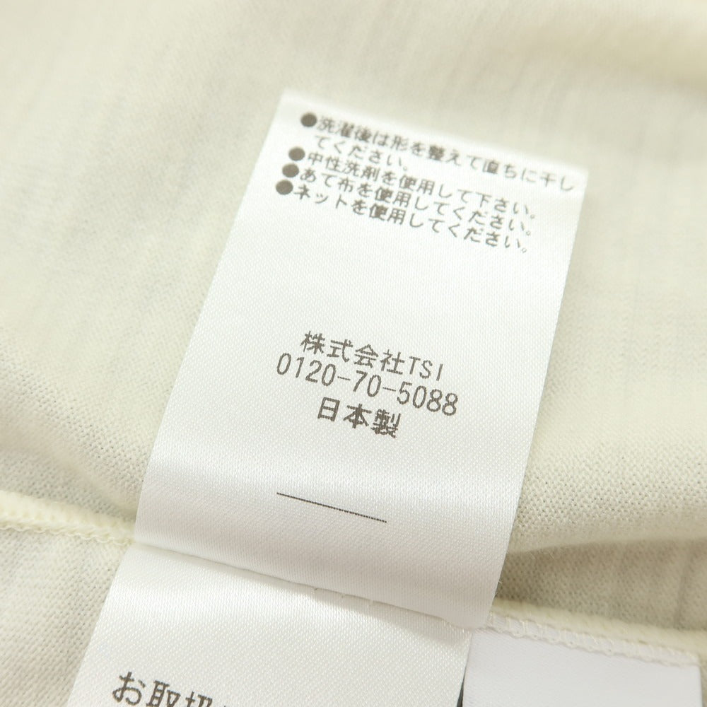 【中古】ナノユニバース nano universe ウール ナイロン モックネック 長袖Ｔシャツ クリーム【サイズS】【 状態ランクC 】【 メンズ 】 [DPD]