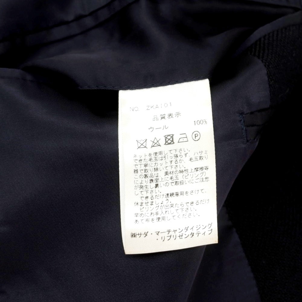 【中古】メイカーズシャツ カマクラ Makers Shirt 鎌倉 ウール テーラードジャケット ダークネイビー【 Ｌ 】【 状態ランクB 】【 メンズ 】