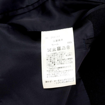【中古】メイカーズシャツ カマクラ Makers Shirt 鎌倉 ウール テーラードジャケット ダークネイビー【 Ｌ 】【 状態ランクB 】【 メンズ 】