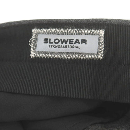 【中古】インコテックス スローウェア INCOTEX SLOWEAR ストレッチ ウールポリエステル ドレススラックスパンツ ダークグレー【 46 】【 状態ランクB 】【 メンズ 】