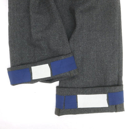 【中古】インコテックス スローウェア INCOTEX SLOWEAR ストレッチ ウールポリエステル ドレススラックスパンツ ダークグレー【 46 】【 状態ランクB 】【 メンズ 】