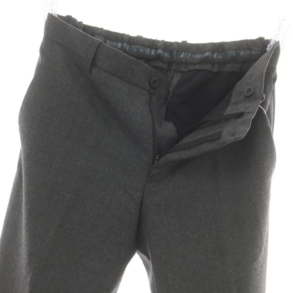 【中古】インコテックス スローウェア INCOTEX SLOWEAR ストレッチ ウールポリエステル イージースラックスパンツ ダークグレー【 46 】【 状態ランクB 】【 メンズ 】