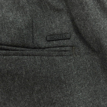 【中古】インコテックス スローウェア INCOTEX SLOWEAR ストレッチ ウールポリエステル イージースラックスパンツ ダークグレー【 46 】【 状態ランクB 】【 メンズ 】
