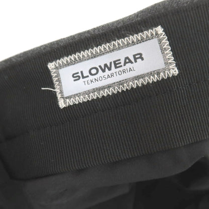【中古】インコテックス スローウェア INCOTEX SLOWEAR ストレッチ ウールポリエステル ドレススラックスパンツ ダークグレー【 46 】【 状態ランクB 】【 メンズ 】