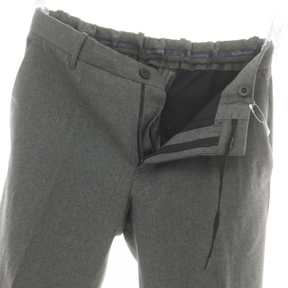 【中古】インコテックス スローウェア INCOTEX SLOWEAR ストレッチ ウールポリエステル イージースラックスパンツ グレー【 46 】【 状態ランクB 】【 メンズ 】