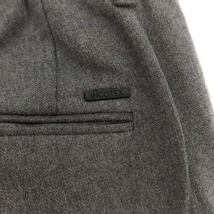 【中古】インコテックス スローウェア INCOTEX SLOWEAR ストレッチ ウールポリエステル イージースラックスパンツ グレー【 46 】【 状態ランクB 】【 メンズ 】