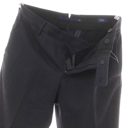 【中古】インコテックス INCOTEX URBAN TRAVELLER ストレッチ ウールポリエステル ドレススラックスパンツ ネイビー【 46 】【 状態ランクC 】【 メンズ 】