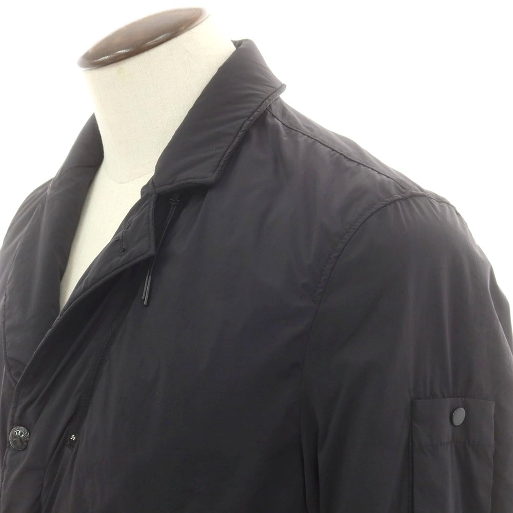 【中古】シーピーカンパニー C.P.Company ストレッチナイロン 中綿 チェスターフィールドコート ブラック【 50 】【 状態ランクB 】【 メンズ 】
