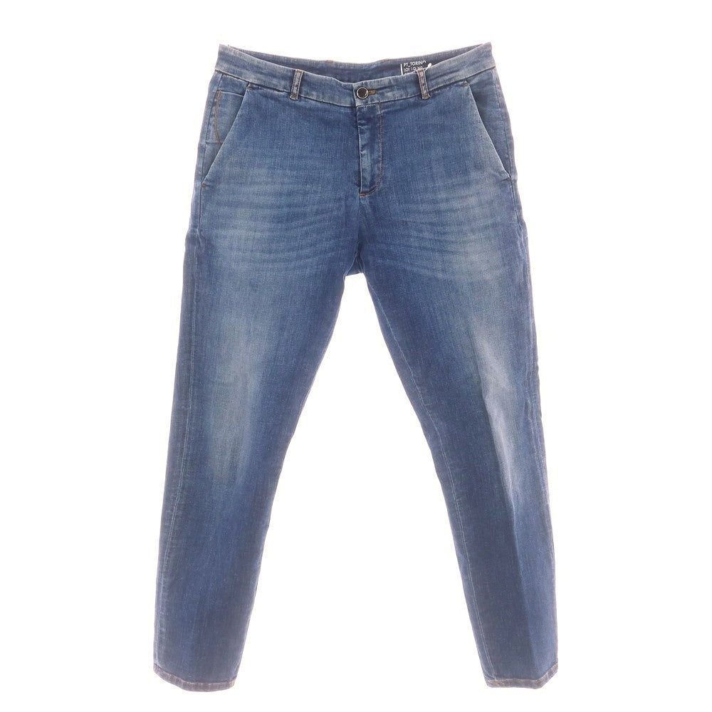 【中古】ピーティートリノ デニム PT TORINO DENIM JUNGLE ストレッチ コットン ジーンズ デニムパンツ ブルー【 34 】【 状態ランクB 】【 メンズ 】