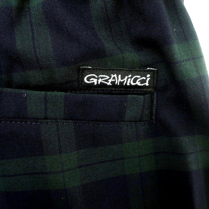 【中古】グラミチ Gramicci 417 EDIFICE別注 ウールポリエステル チェック イージーパンツ ネイビーxグリーン【 S 】【 状態ランクB 】【 メンズ 】