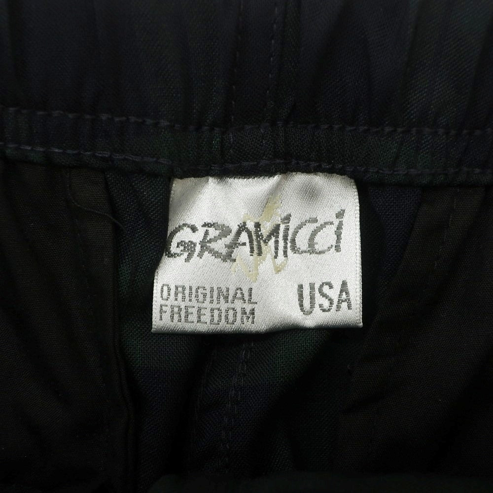 【中古】グラミチ Gramicci 417 EDIFICE別注 ウールポリエステル チェック イージーパンツ ネイビーxグリーン【 S 】【 状態ランクB 】【 メンズ 】