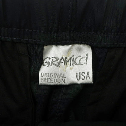 【中古】グラミチ Gramicci 417 EDIFICE別注 ウールポリエステル チェック イージーパンツ ネイビーxグリーン【 S 】【 状態ランクB 】【 メンズ 】