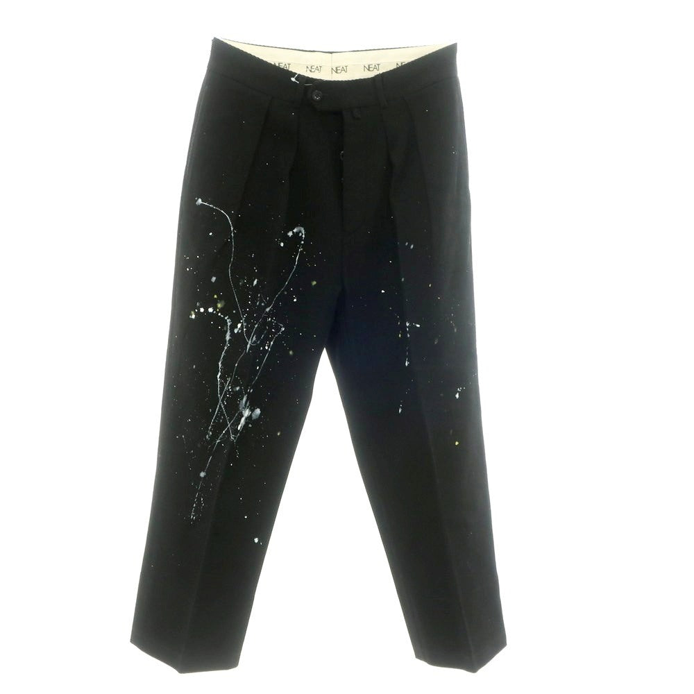 【中古】ニート NEAT コットン カジュアルスラックスパンツ ブラック【 46 】【 状態ランクB 】【 メンズ 】