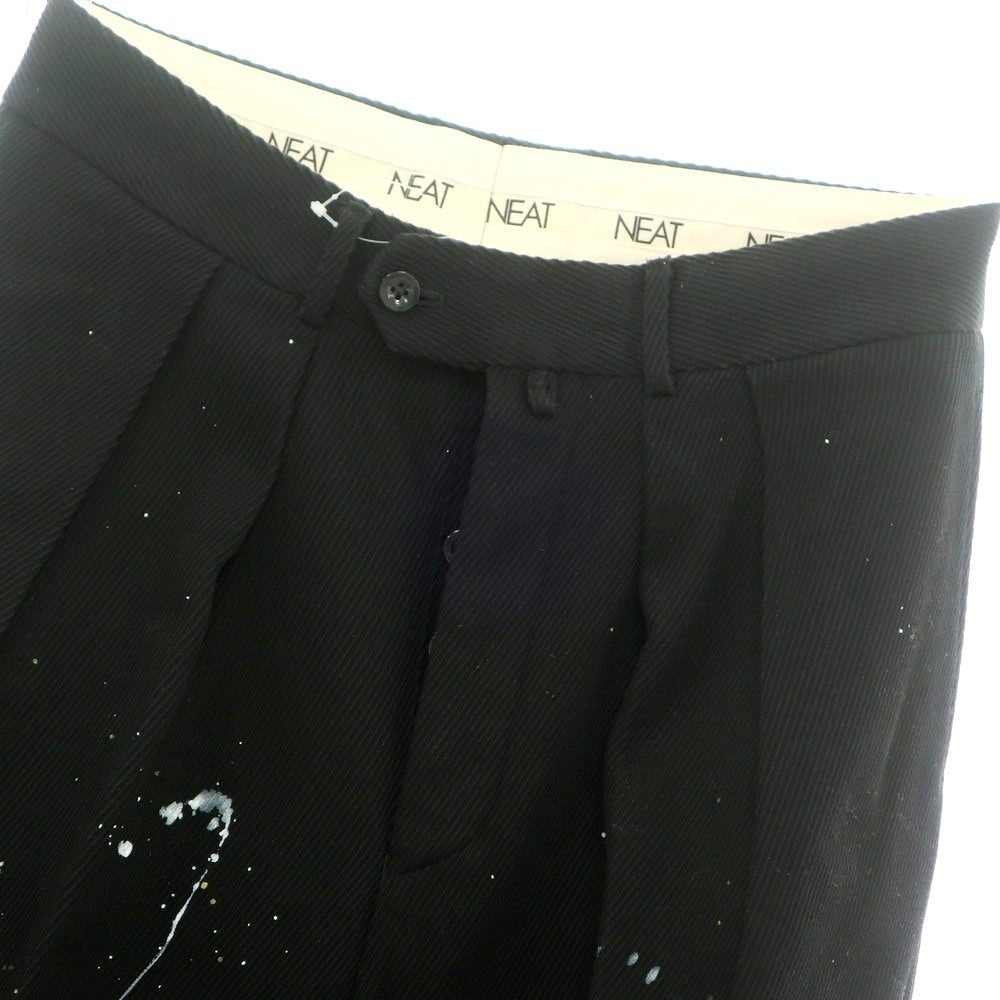 【中古】ニート NEAT コットン カジュアルスラックスパンツ ブラック【 46 】【 状態ランクB 】【 メンズ 】