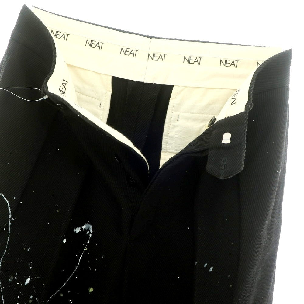 【中古】ニート NEAT コットン カジュアルスラックスパンツ ブラック【 46 】【 状態ランクB 】【 メンズ 】
