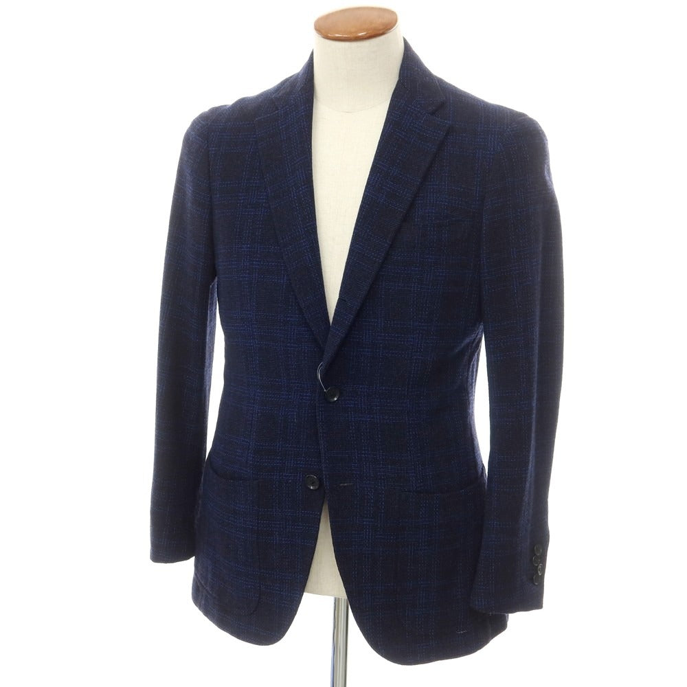 【中古】リングヂャケット RING JACKET ウール テーラードジャケット ネイビーxブルー【 48 】【 状態ランクB 】【 メンズ 】