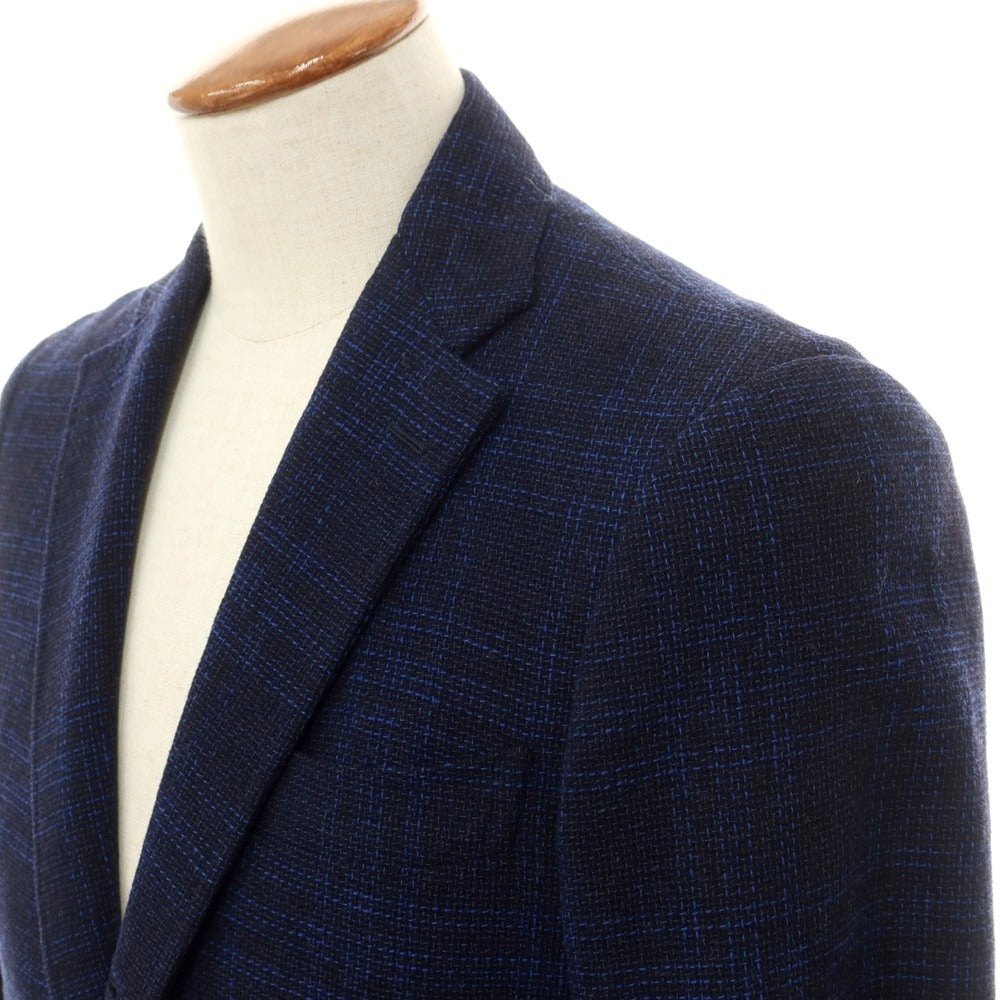 【中古】リングヂャケット RING JACKET ウール テーラードジャケット ネイビーxブルー【 48 】【 状態ランクB 】【 メンズ 】