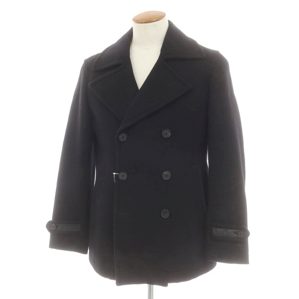 【中古】ジョゼフオム JOSEPH HOMME ウール ピーコート ブラック【サイズ46】【 状態ランクD 】【 メンズ 】 [CPD]