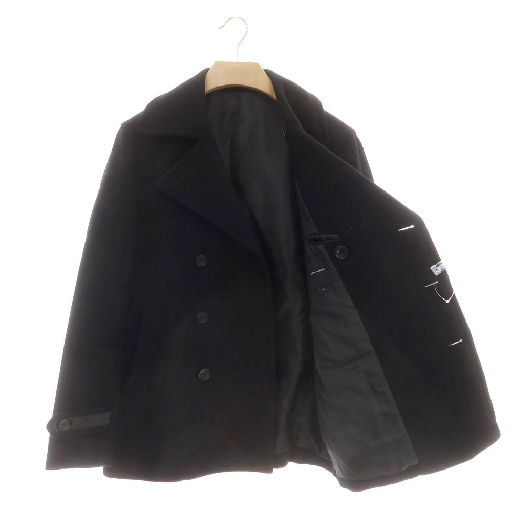 【中古】ジョゼフオム JOSEPH HOMME ウール ピーコート ブラック【サイズ46】【 状態ランクD 】【 メンズ 】 [CPD]