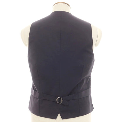 【中古】ラルディーニ LARDINI リネンコットンシルク ジレ ベスト ネイビー【 48 】【 状態ランクB 】【 メンズ 】