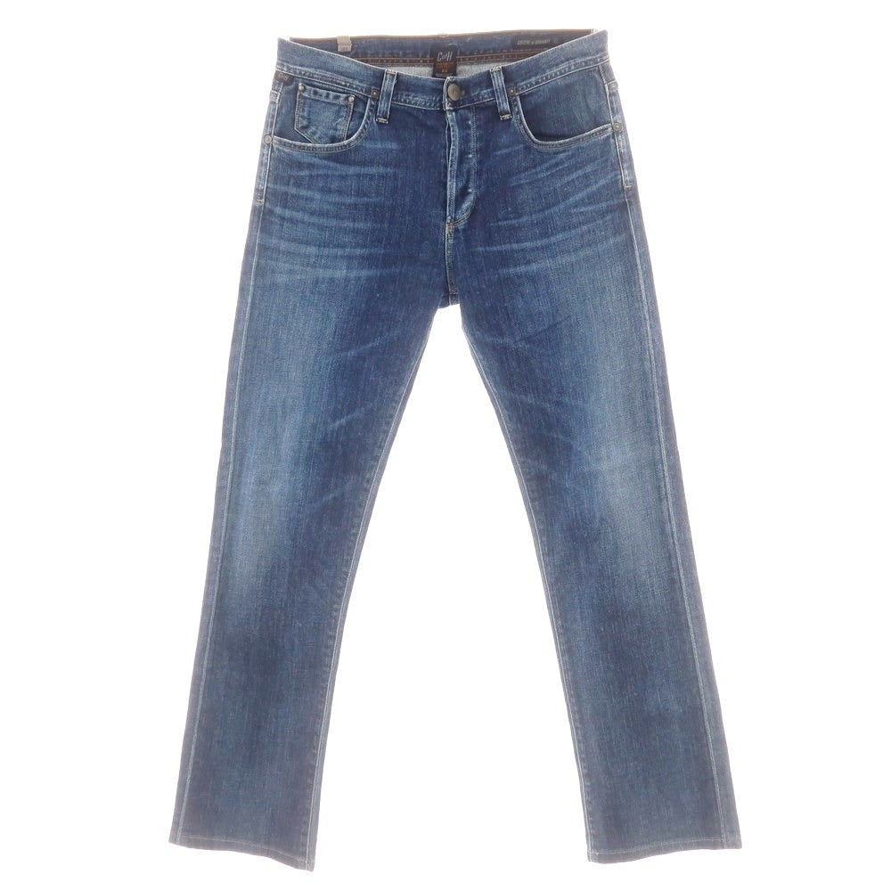 【中古】シチズンズオブヒューマニティー Citizens of humanity ストレッチ コットン ジーンズ デニムパンツ ネイビーブルー【 31 】【 状態ランクC 】【 メンズ 】