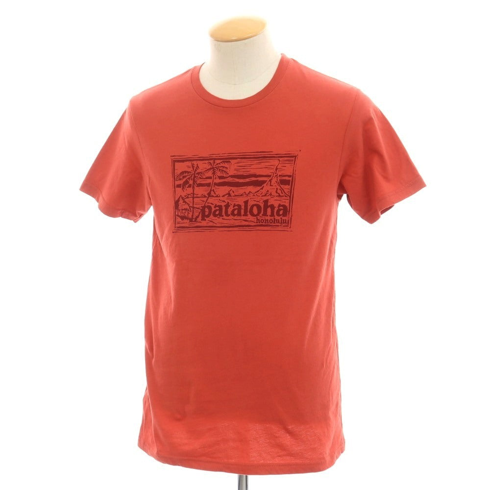 【中古】パタゴニア patagonia コットン クルーネック 半袖Ｔシャツ レッド【 S 】【 状態ランクB 】【 メンズ 】