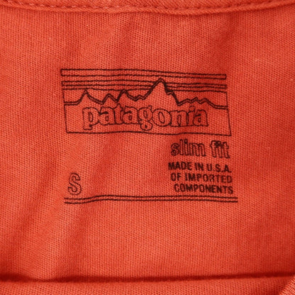 【中古】パタゴニア patagonia コットン クルーネック 半袖Ｔシャツ レッド【 S 】【 状態ランクB 】【 メンズ 】