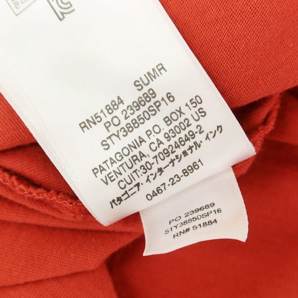【中古】パタゴニア patagonia コットン クルーネック 半袖Ｔシャツ レッド【 S 】【 状態ランクB 】【 メンズ 】