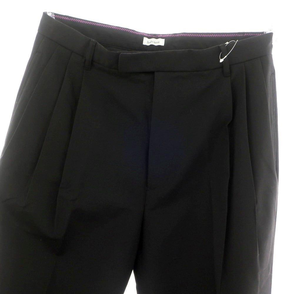 【中古】マンド Mando ポリエステルウール カジュアルスラックスパンツ ブラック【 1 】【 状態ランクB 】【 メンズ 】
