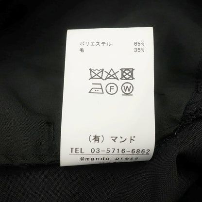 【中古】マンド Mando ポリエステルウール カジュアルスラックスパンツ ブラック【 1 】【 状態ランクB 】【 メンズ 】