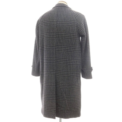【中古】リングヂャケット RING JACKET ツイードウール チェック チェスターフィールドコート グレーxブラック【 46 】【 状態ランクA 】【 メンズ 】