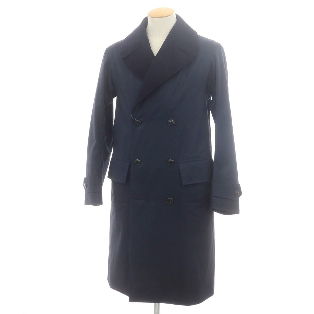 【中古】グレンフェル GRENFELL グレンフェルクロス ダブルブレストコート ネイビー【 36 】【 状態ランクB 】【 メンズ 】