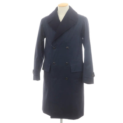 【中古】グレンフェル GRENFELL グレンフェルクロス ダブルブレストコート ネイビー【 36 】【 状態ランクB 】【 メンズ 】