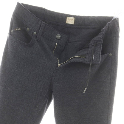 【中古】ヤヌーク YANUK ストレッチ ポリエステルレーヨン 5ポケットパンツ ブラックネイビーxグレー【 M 】【 状態ランクB 】【 メンズ 】