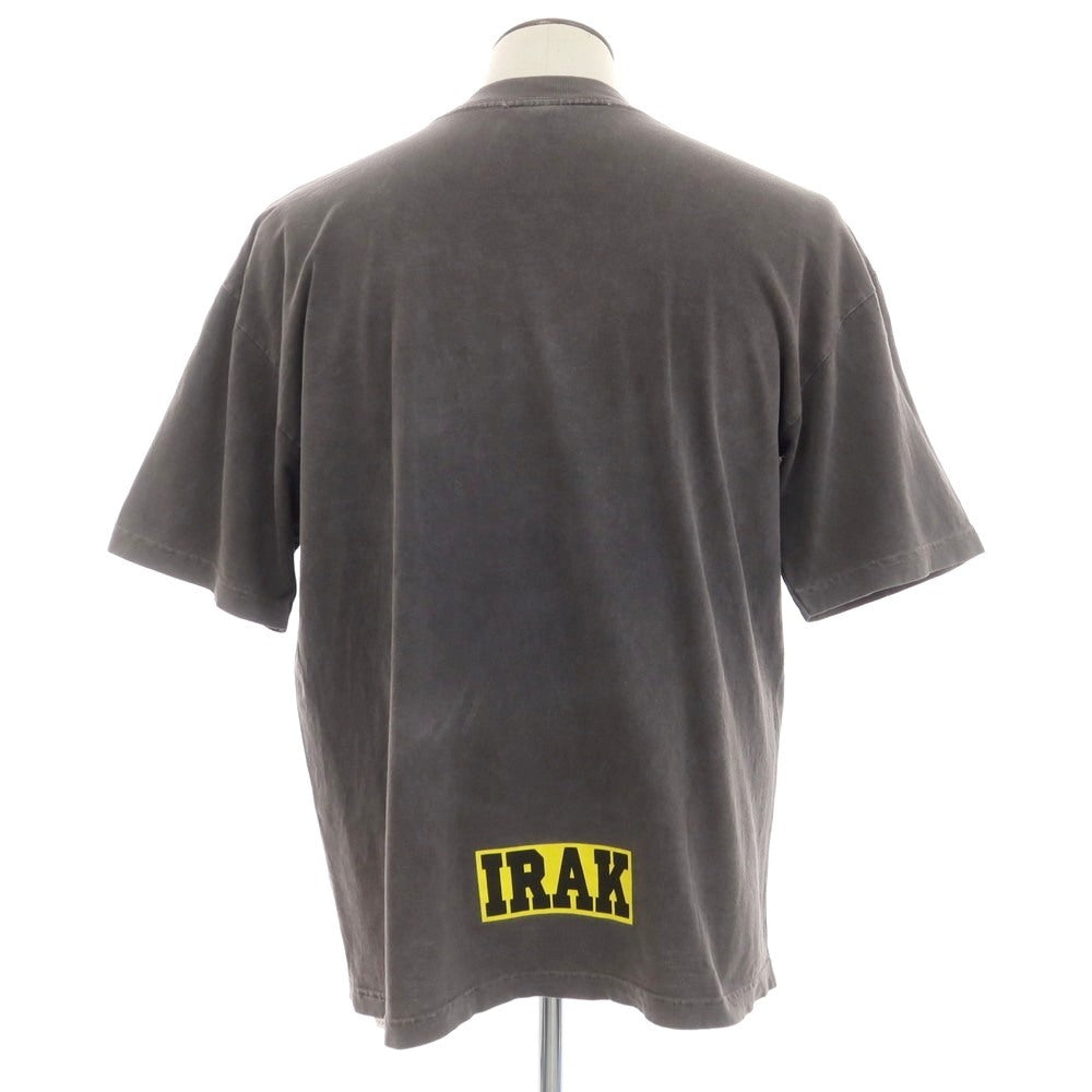 【中古】アイラック ニューヨーク IRAK NYC コットン クルーネック 半袖Ｔシャツ ダークグレー【 L 】【 状態ランクB 】【 メンズ 】