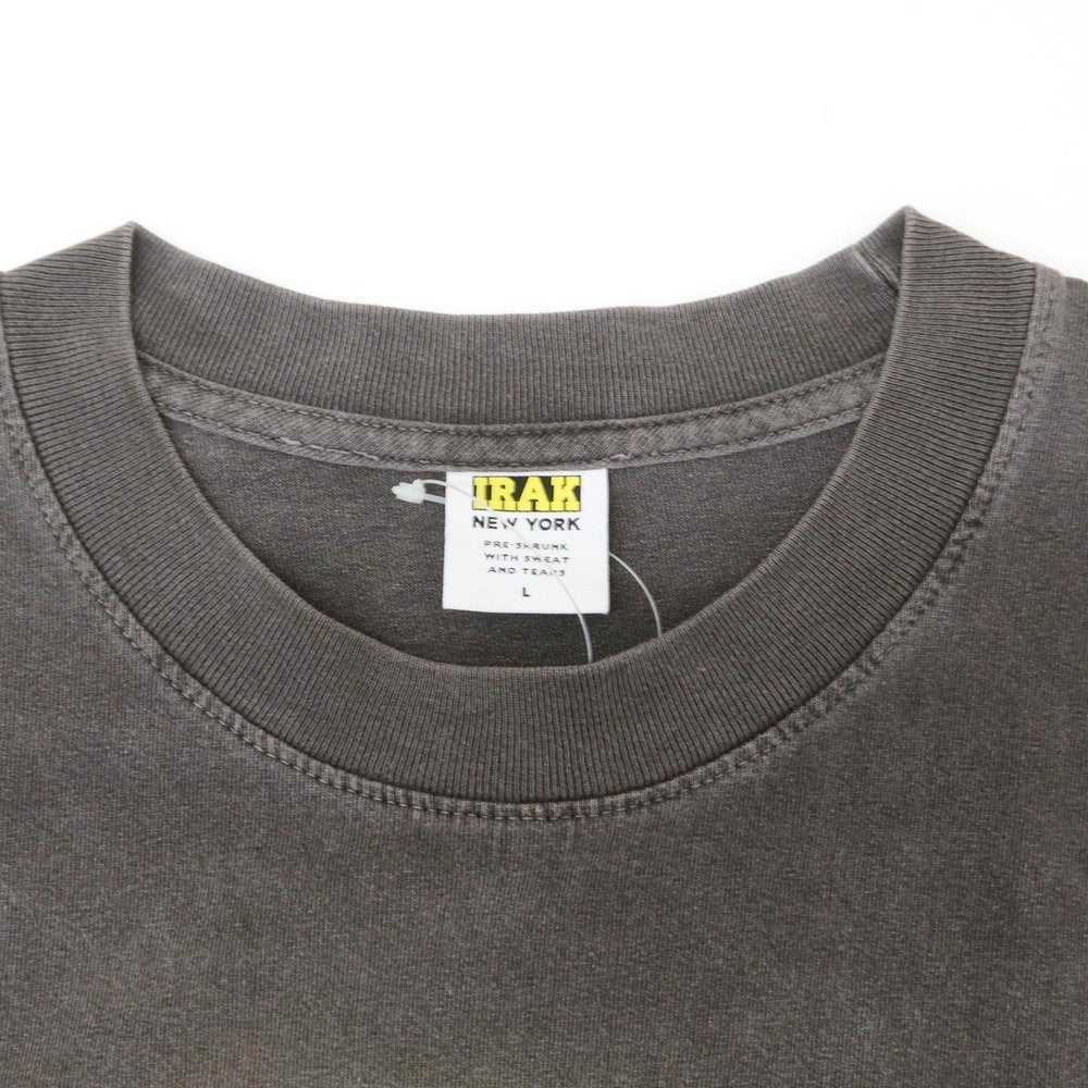 【中古】アイラック ニューヨーク IRAK NYC コットン クルーネック 半袖Ｔシャツ ダークグレー【 L 】【 状態ランクB 】【 メンズ 】