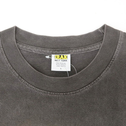 【中古】アイラック ニューヨーク IRAK NYC コットン クルーネック 半袖Ｔシャツ ダークグレー【 L 】【 状態ランクB 】【 メンズ 】