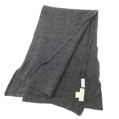 【中古】ボルゴ トレビゾ Borgo Treviso カシミヤ マフラー ダークグレー【 状態ランクB 】【 メンズ 】