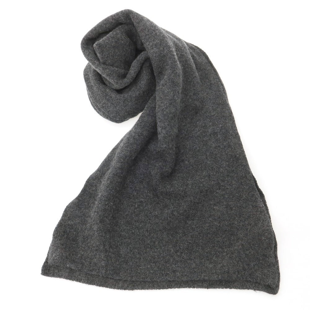 【中古】ボルゴ トレビゾ Borgo Treviso カシミヤ マフラー ダークグレー【 状態ランクB 】【 メンズ 】